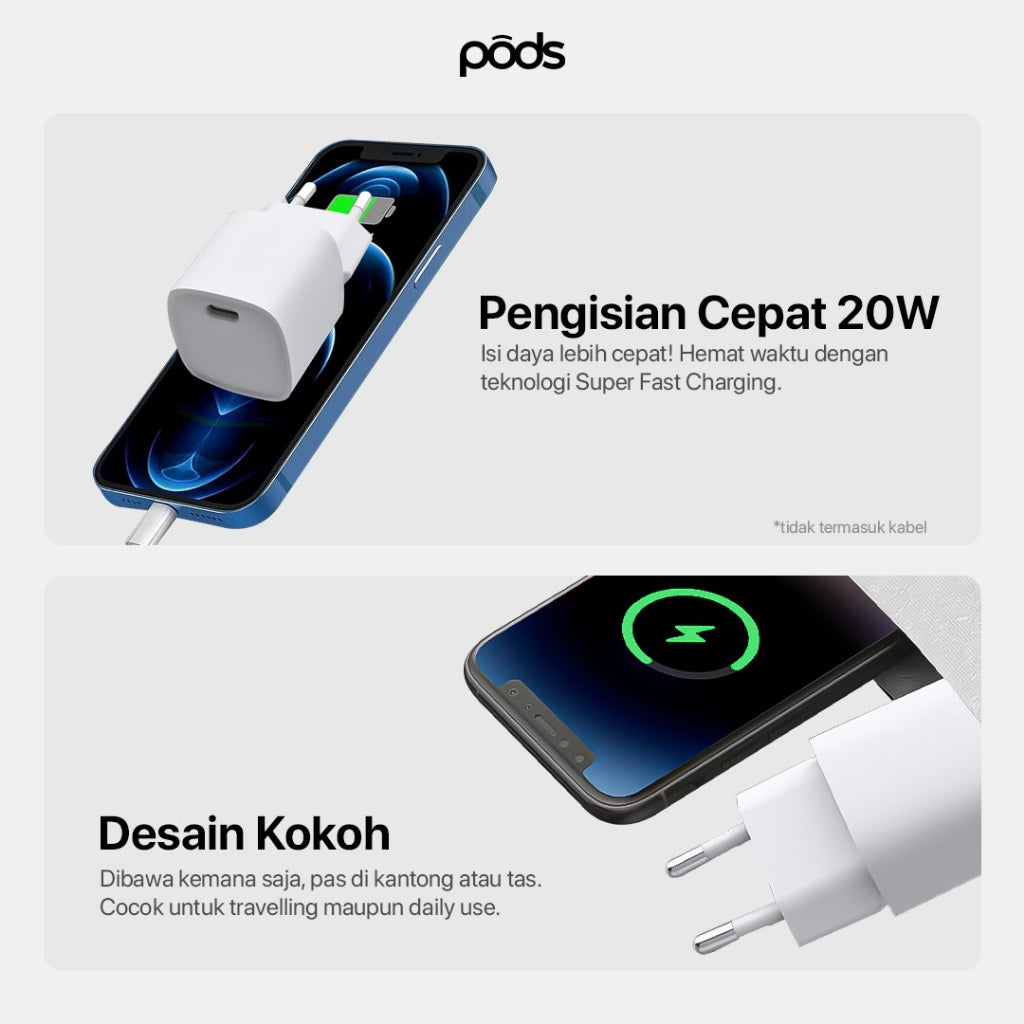 Fast Charging Charger Mini Adaptor GaN 20W